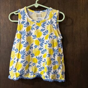 Harper Canyon Yellow & Blue Lemon Print Tank Top
